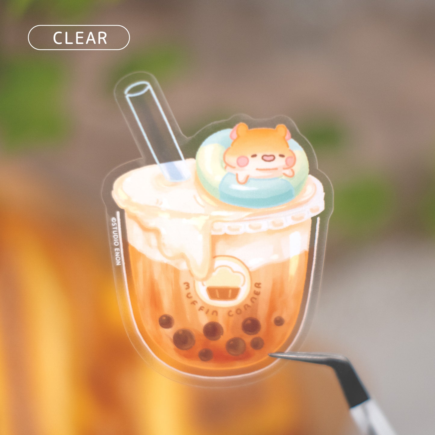 Claro Muffinmaru Boba Pegatina