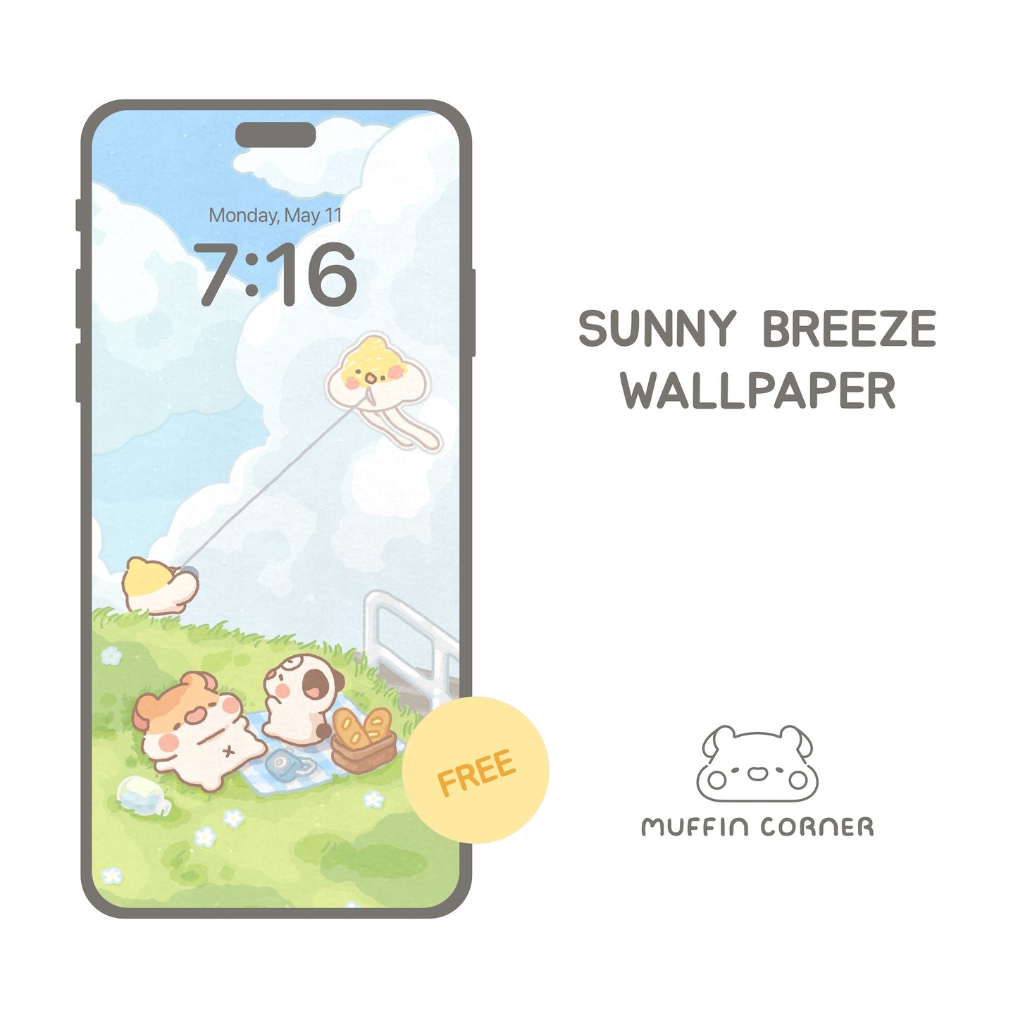 Digital Wallpaper - Sunny Breeze