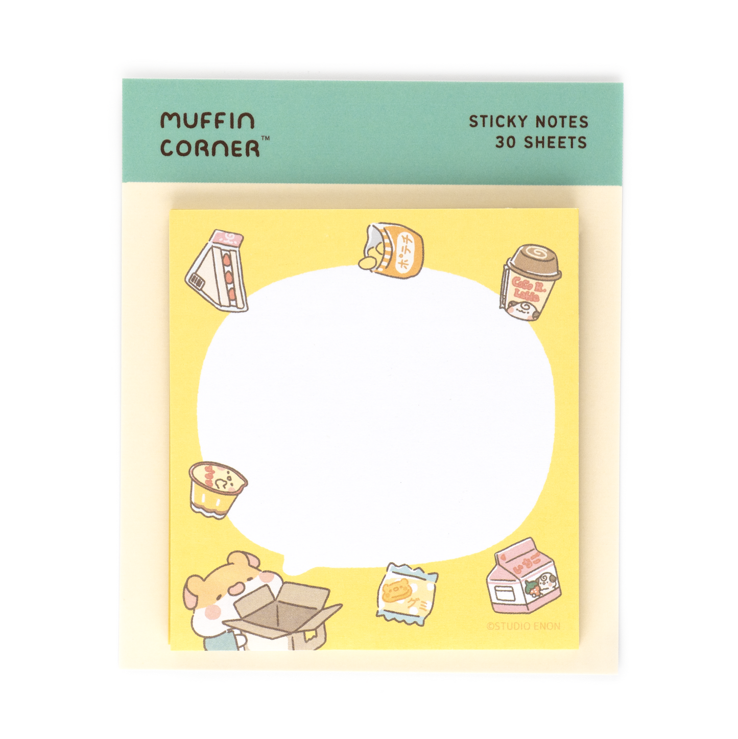 Muffin Corner Konbini Sticky Notes - Little Snacks