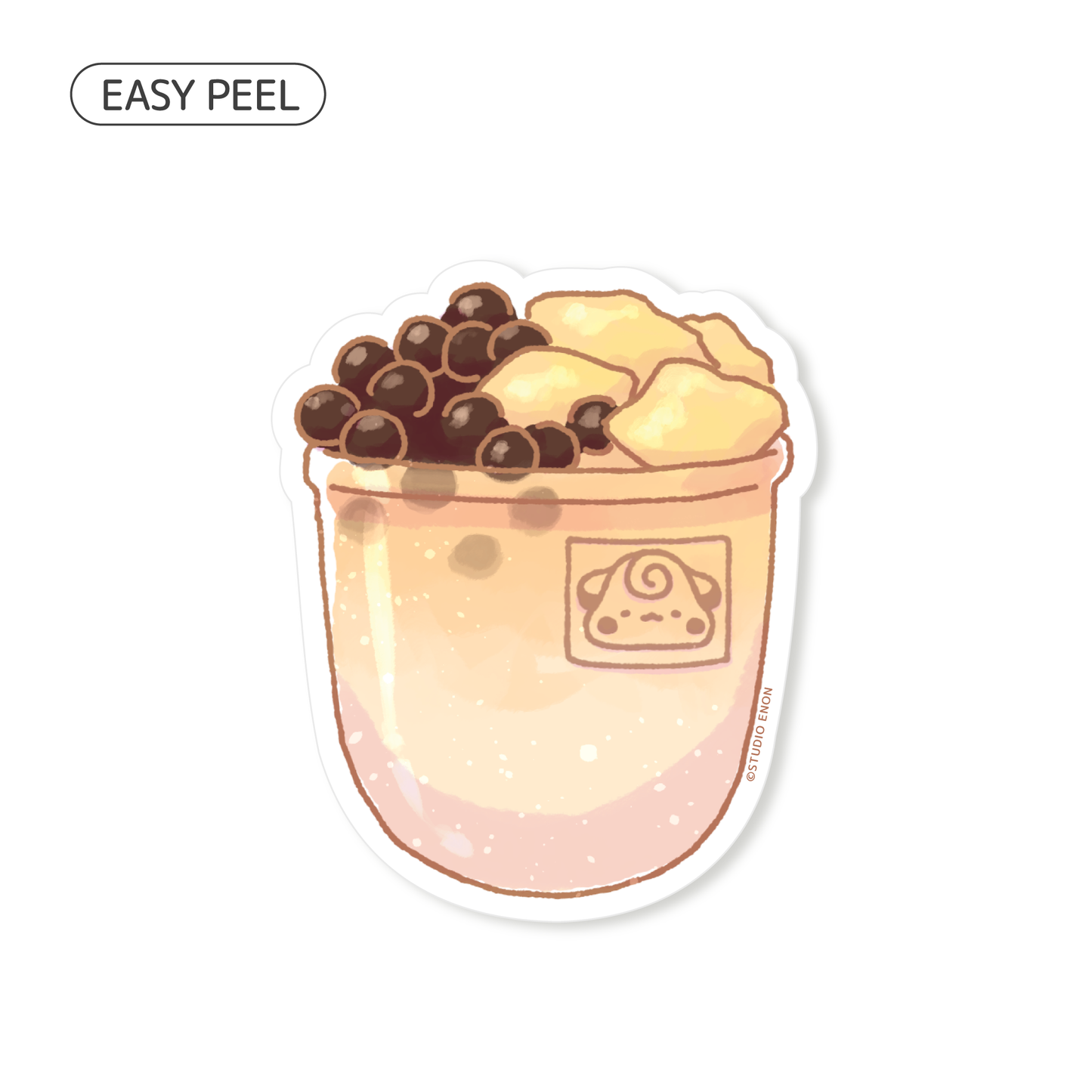 Té con leche de Hokkaido Pegatina