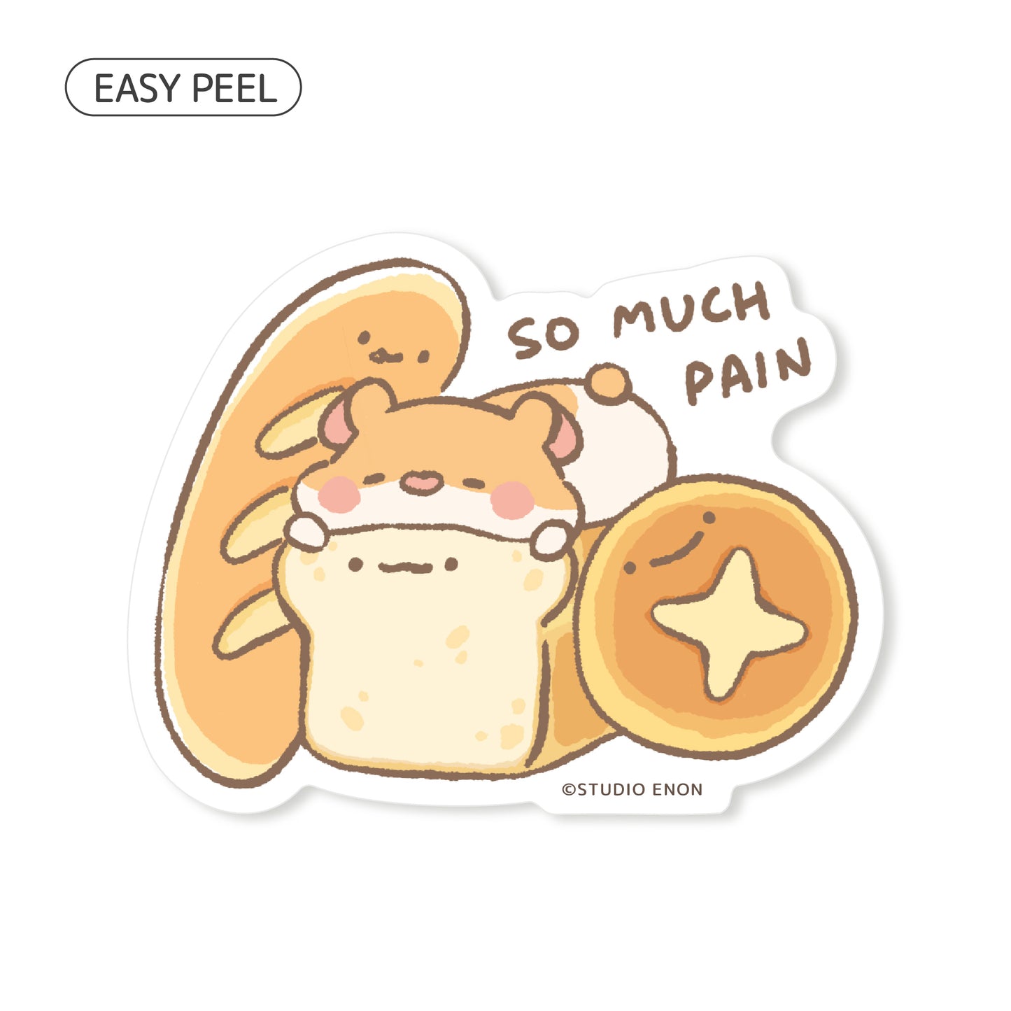 Pegatina "Mucho dolor" de Muffinmaru