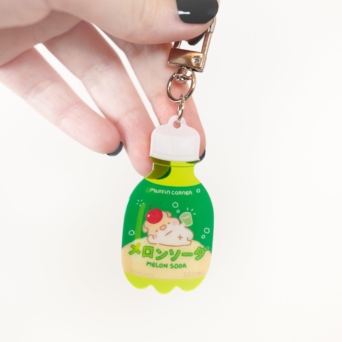 Konbini Keychain - Muffinmaru Melon Soda