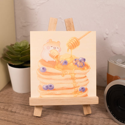 Muffinmaru Pancake Tower Mini Art Print