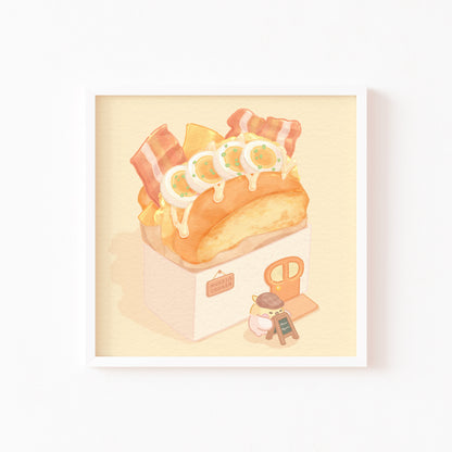 Devyegg's Sandwich Stop Mini Art Print