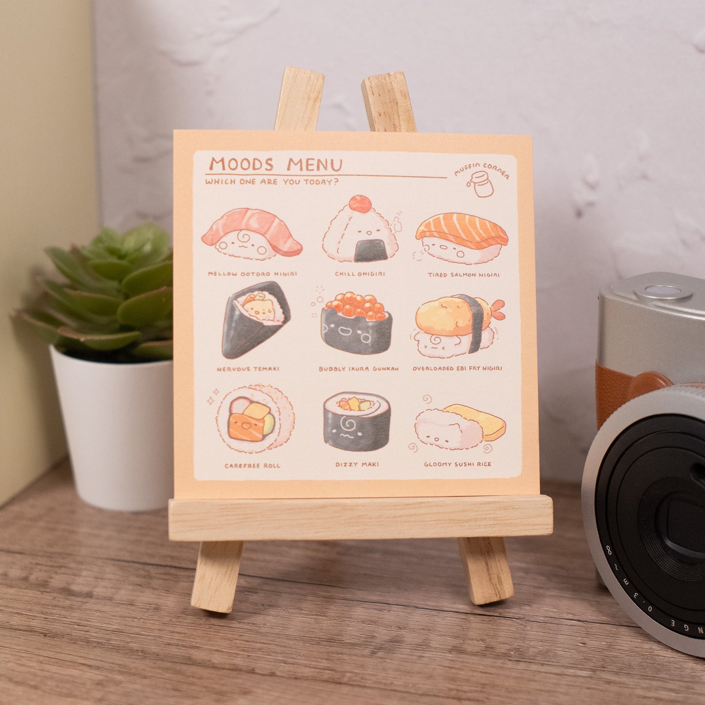 Moods Menu - Sushi Mini Art Print