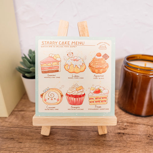 Starry Cake Menu 02 Mini Art Print