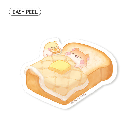 Toast Bed Sticker