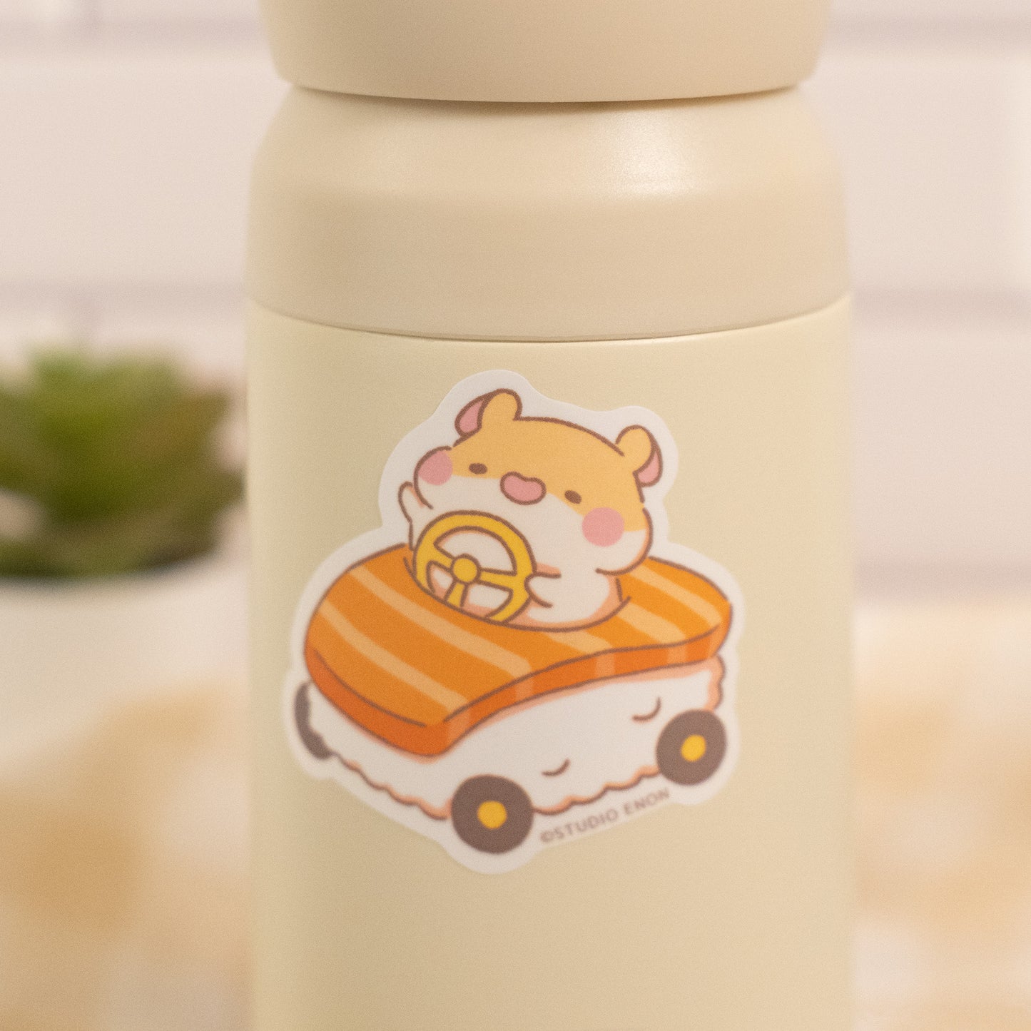 Muffinmaru Sushi Car Sticker