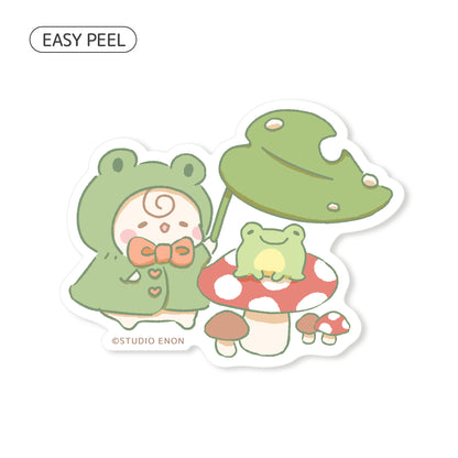 Rainy Froggy Morning Sticker