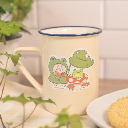 Rainy Froggy Morning Sticker