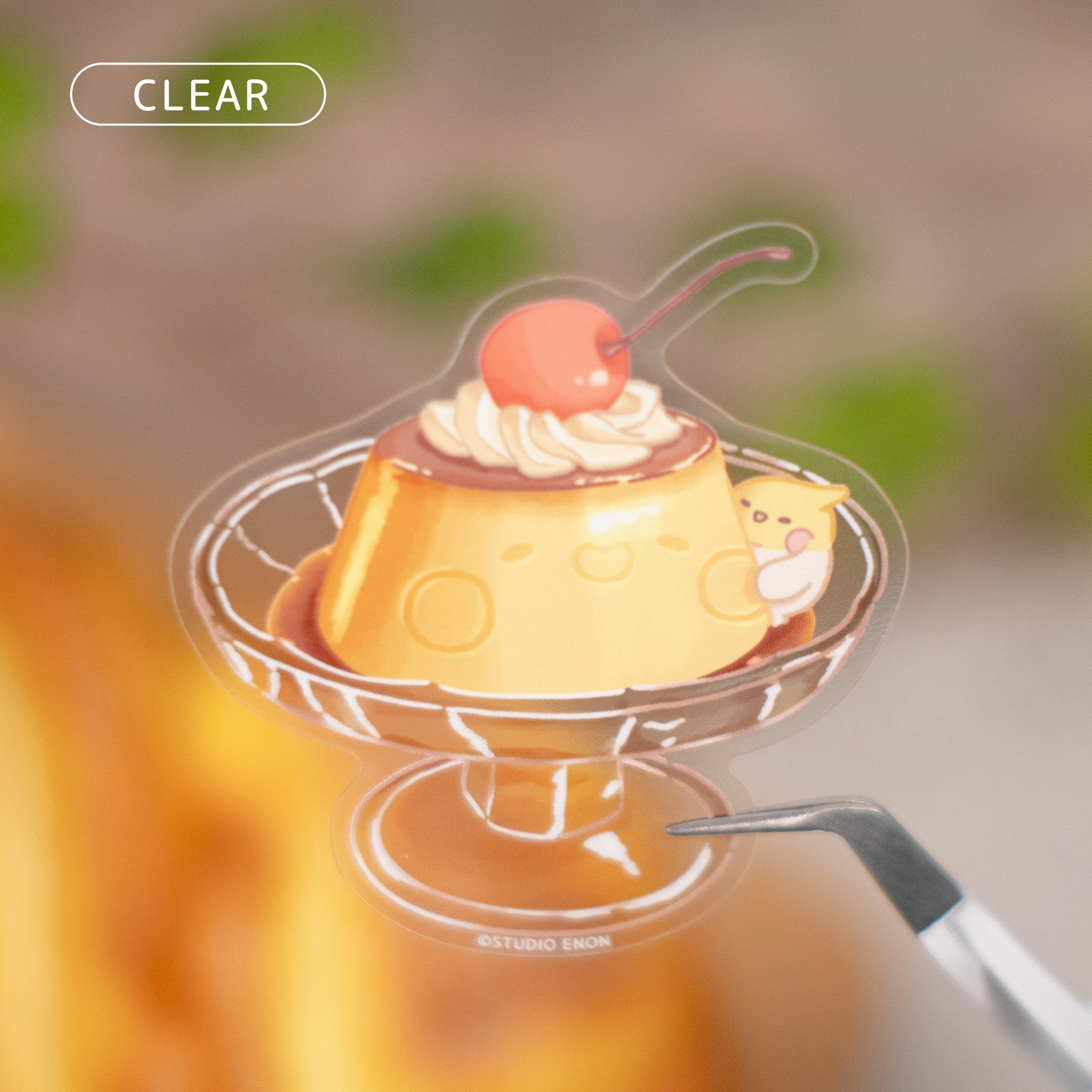 Clear Devyegg Pudding Sticker – Studio Enon