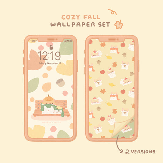 Digital Wallpaper Set - Cozy Fall