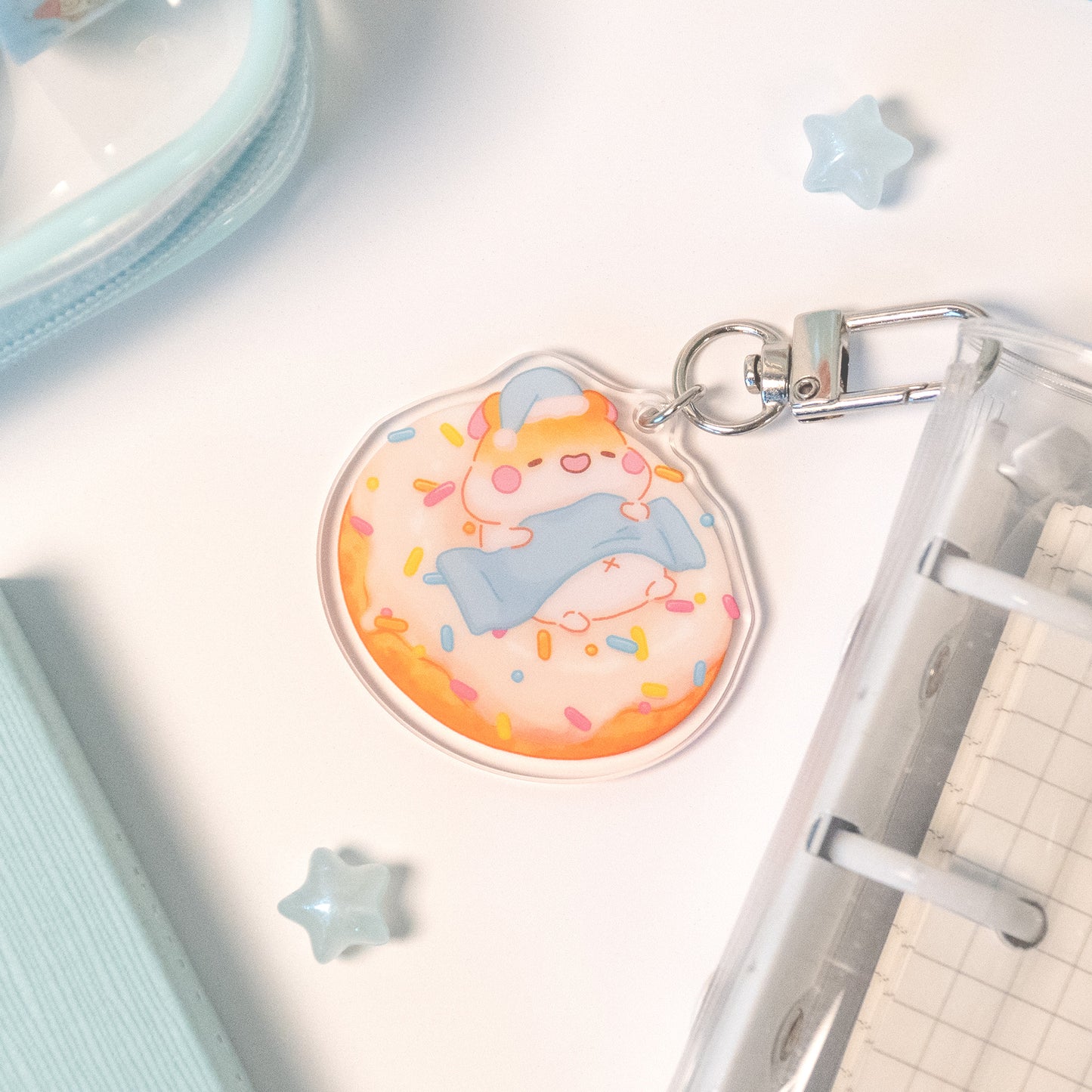 Muffinmaru Donut Keychain