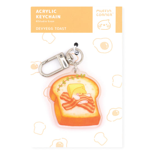 Devyegg Toast Keychain