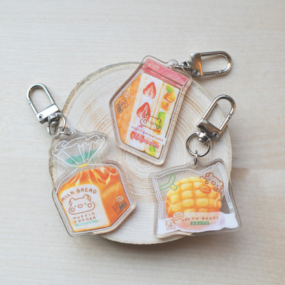 Milk Bread Keychain