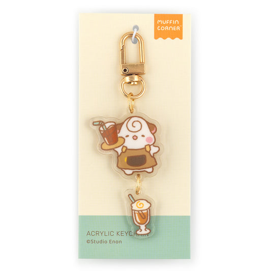 Coffee Shop Keychain - Cocoroll Barista