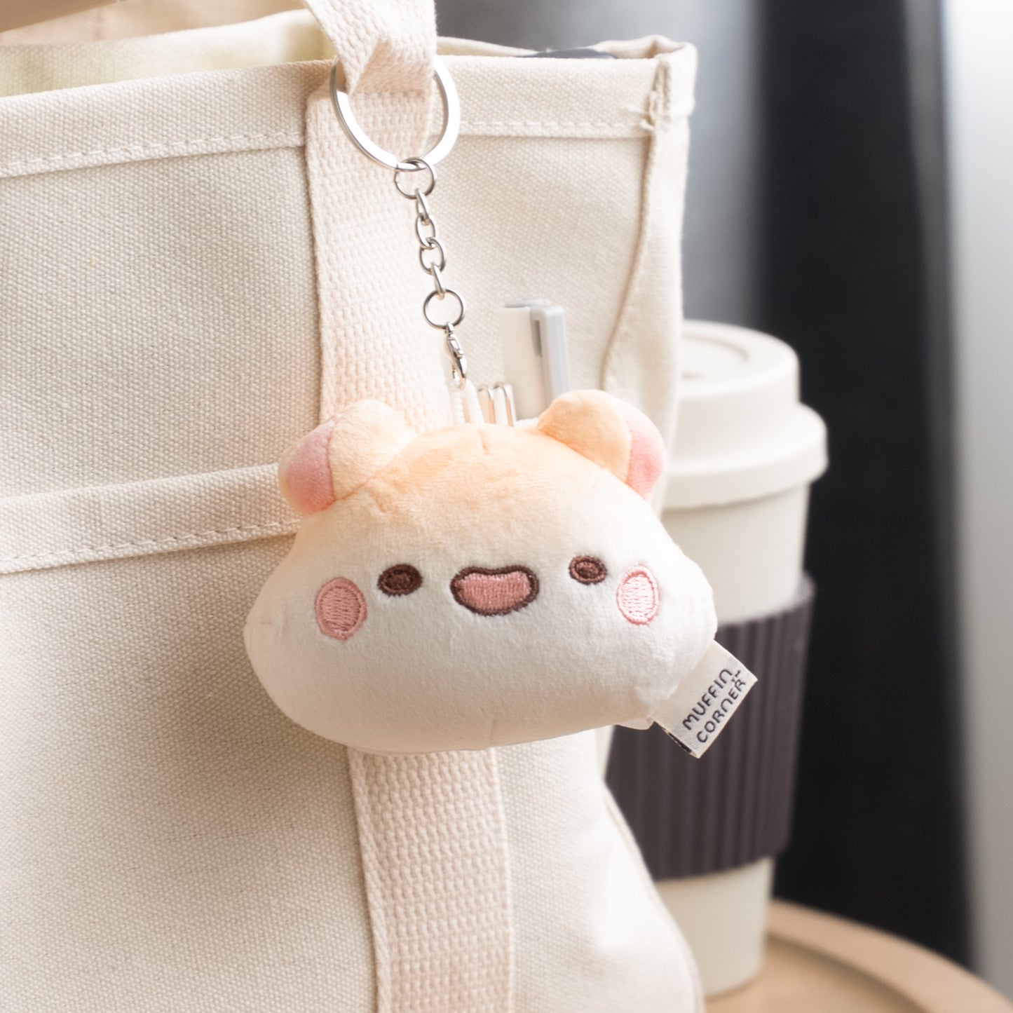 Muffinmaru Mochi Toasted Series Plush Keychain