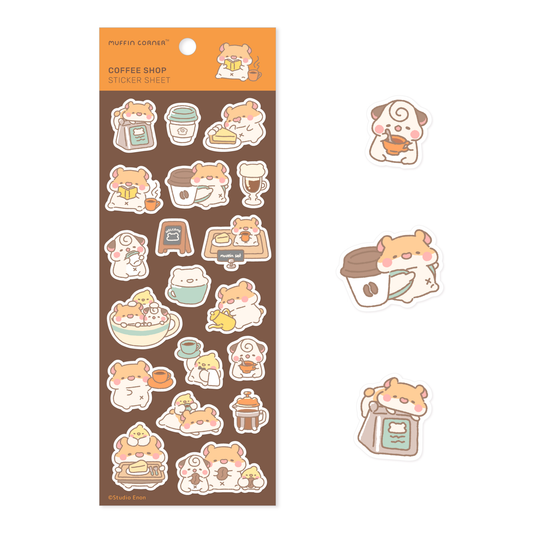 Coffee Shop Sticker Sheet - A