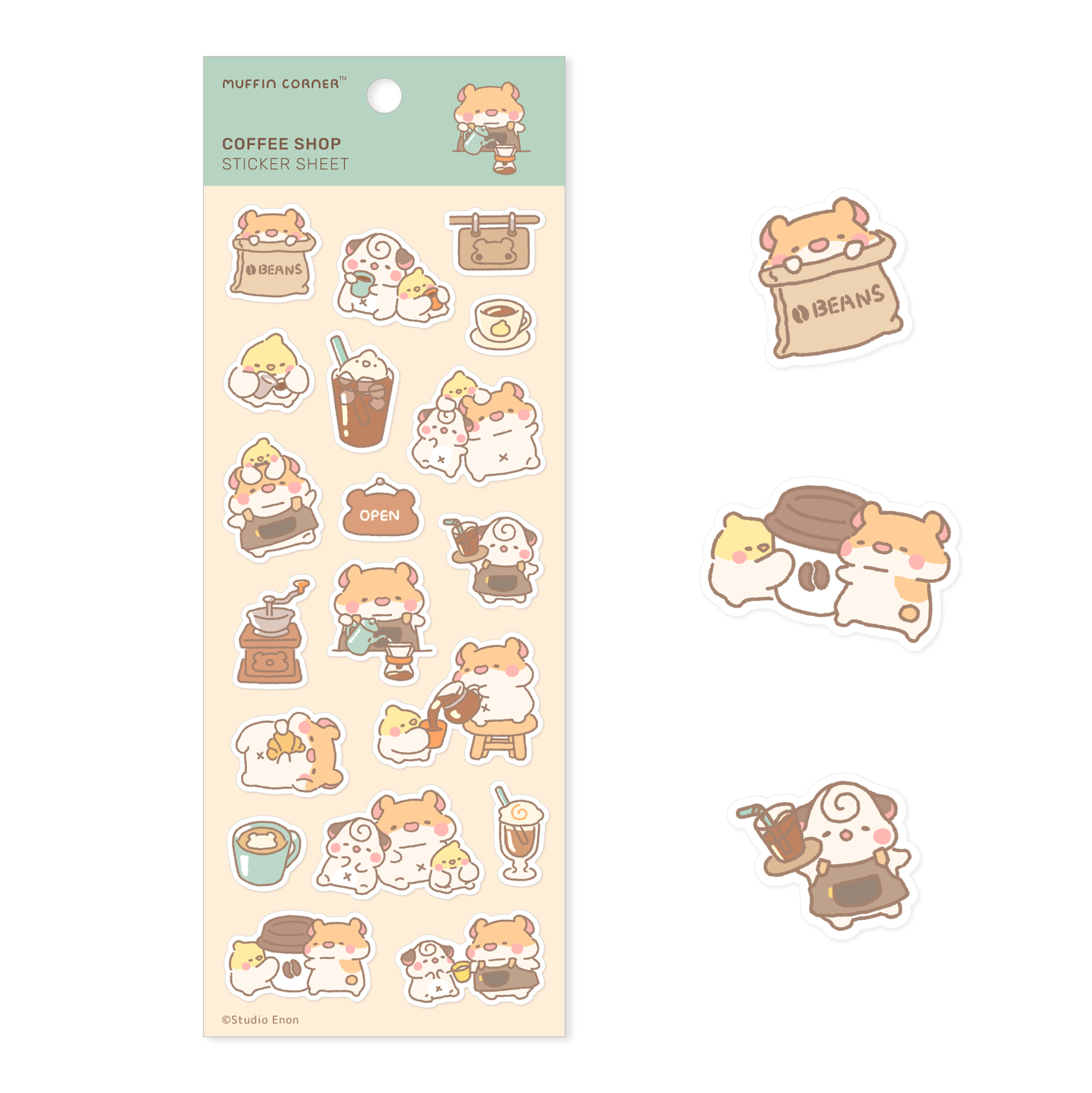 Coffee Shop Sticker Sheet - B