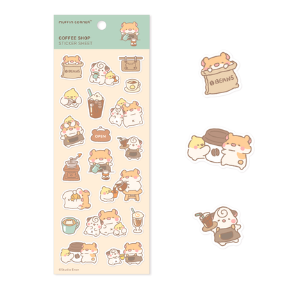 Coffee Shop Sticker Sheet - B