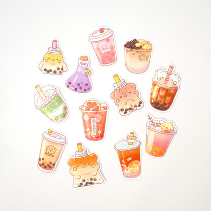 Boba Stickers 12 Pack