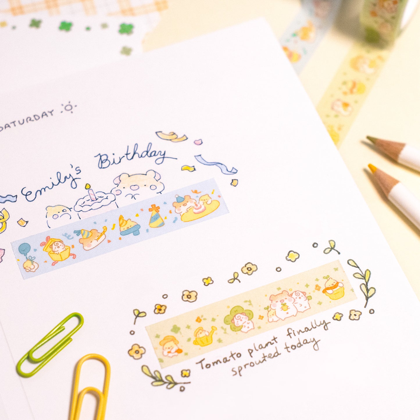 Sunny Garden Washi Tape